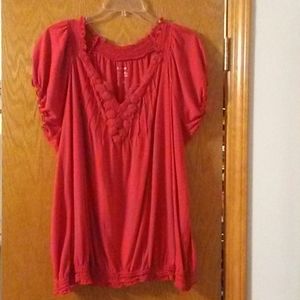 Lane Bryant red t-shirt